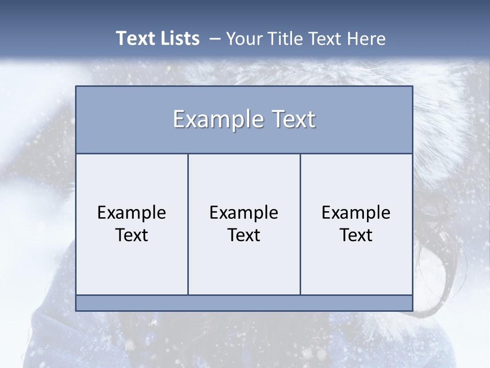 Hair Holiday Close Up PowerPoint Template