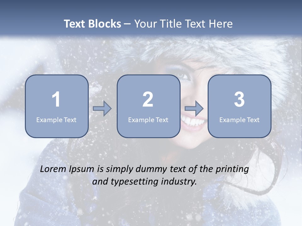 Hair Holiday Close Up PowerPoint Template