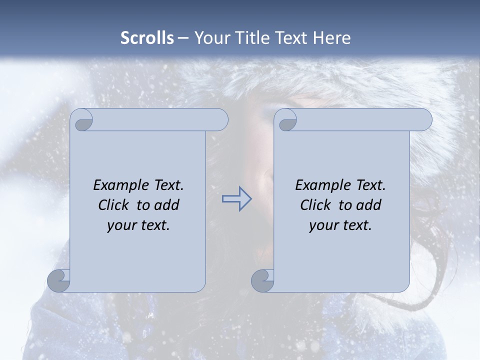 Hair Holiday Close Up PowerPoint Template