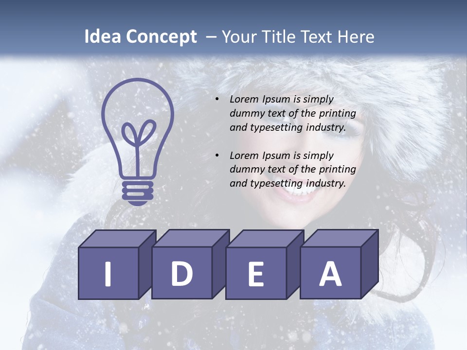 Hair Holiday Close Up PowerPoint Template