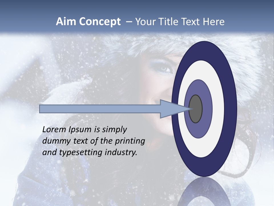 Hair Holiday Close Up PowerPoint Template