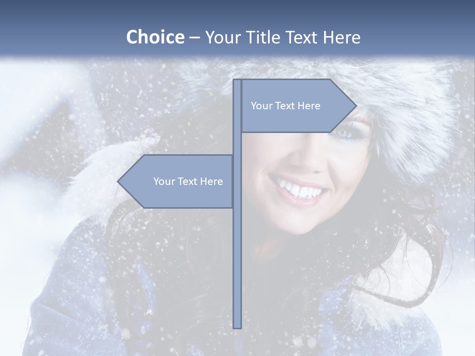 Hair Holiday Close Up PowerPoint Template