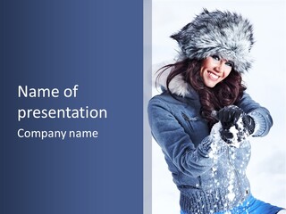 Positive Face Human PowerPoint Template