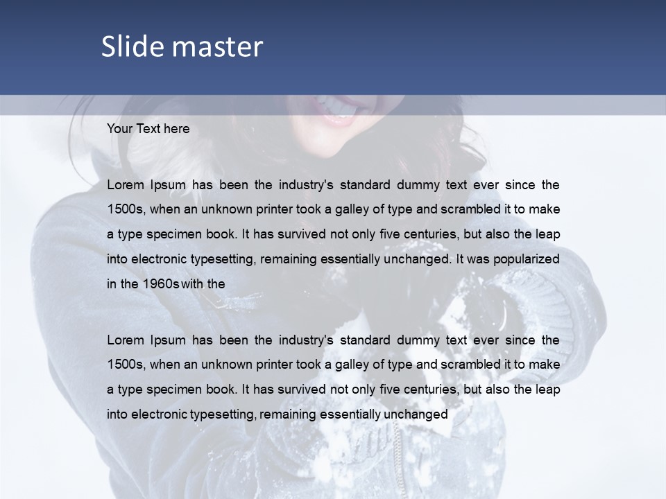 Positive Face Human PowerPoint Template