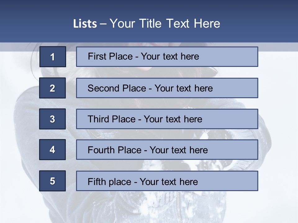 Positive Face Human PowerPoint Template