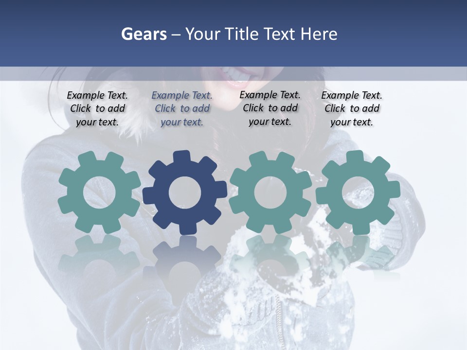 Positive Face Human PowerPoint Template