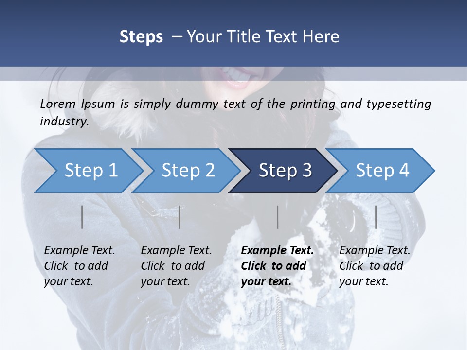 Positive Face Human PowerPoint Template