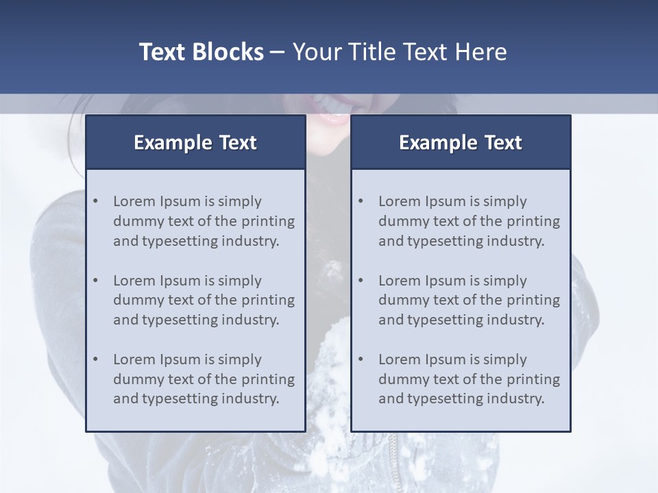 Positive Face Human PowerPoint Template