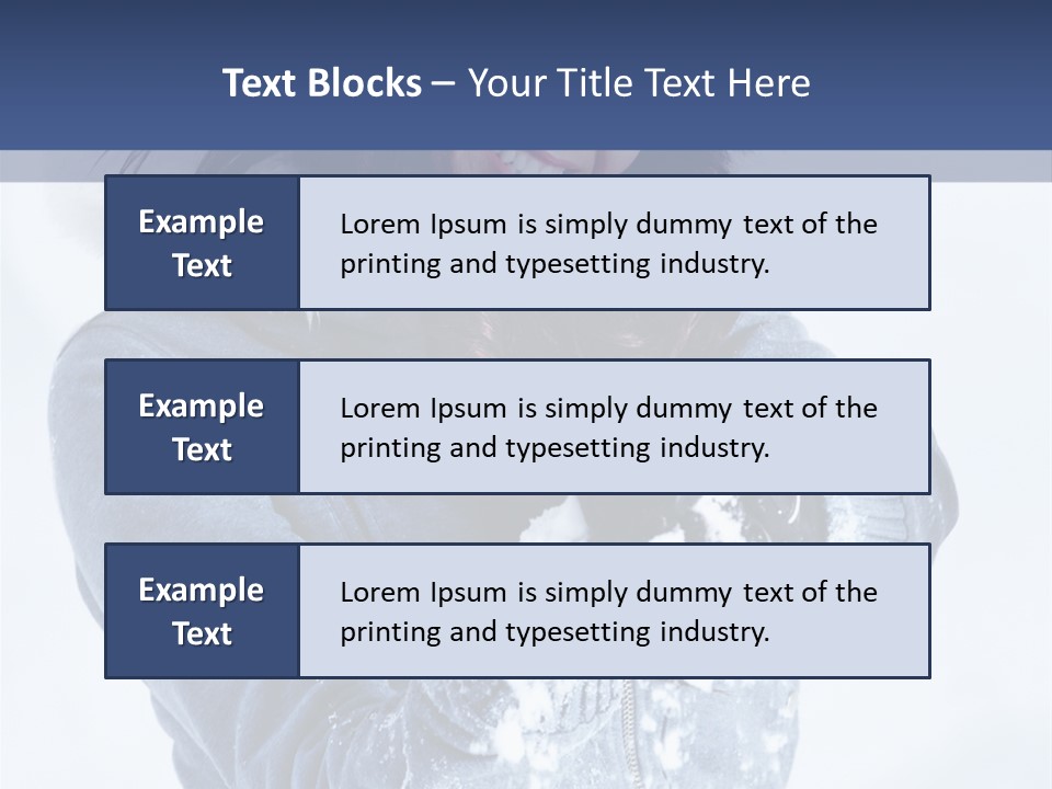 Positive Face Human PowerPoint Template