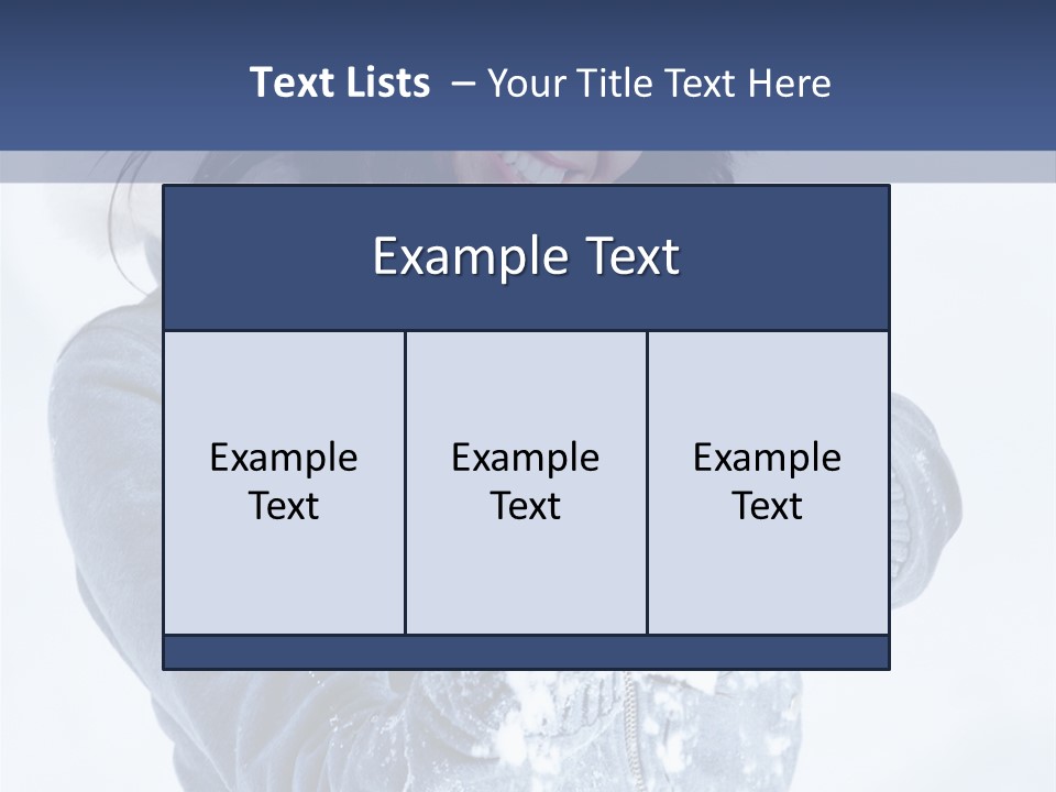 Positive Face Human PowerPoint Template