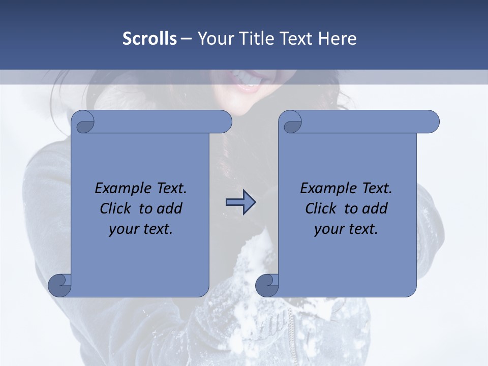Positive Face Human PowerPoint Template
