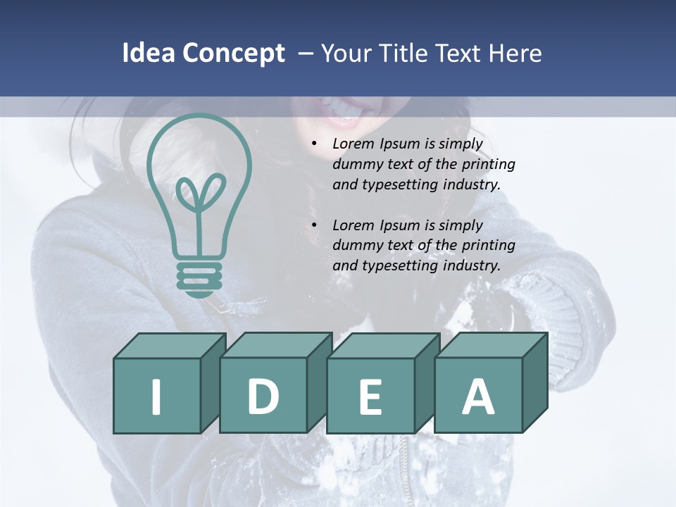 Positive Face Human PowerPoint Template