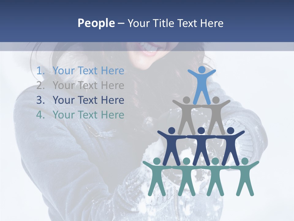 Positive Face Human PowerPoint Template