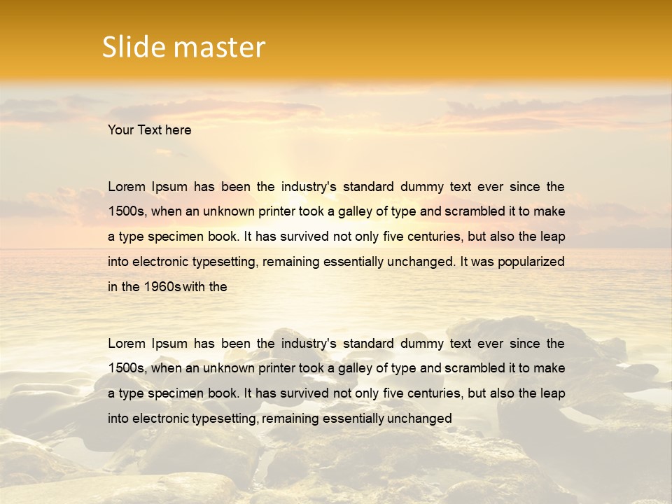 Cloud Outdoor Dawn PowerPoint Template