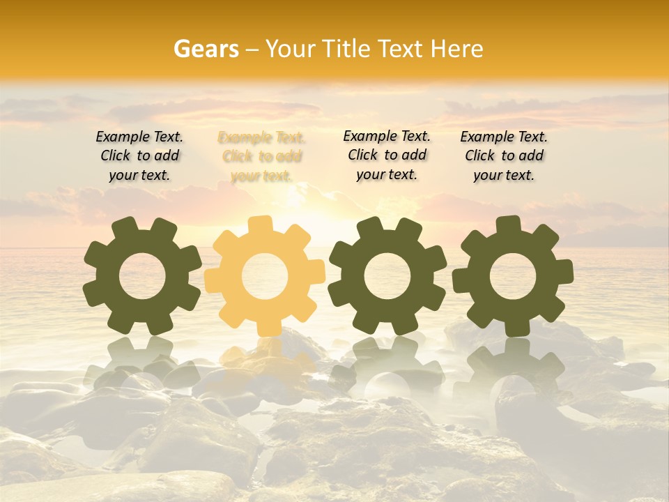 Cloud Outdoor Dawn PowerPoint Template