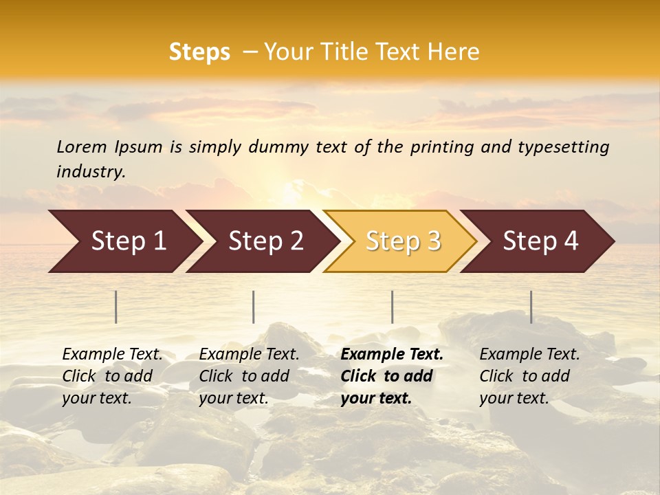 Cloud Outdoor Dawn PowerPoint Template