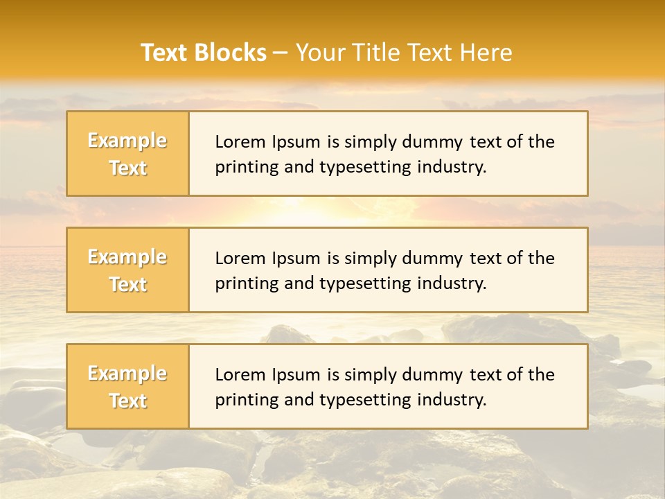 Cloud Outdoor Dawn PowerPoint Template