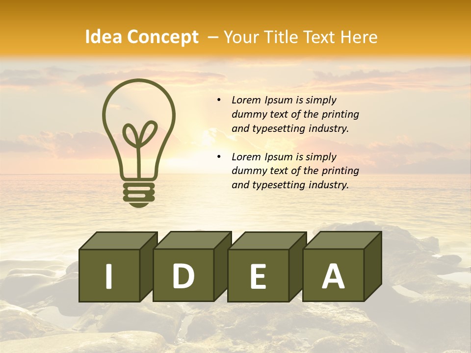 Cloud Outdoor Dawn PowerPoint Template