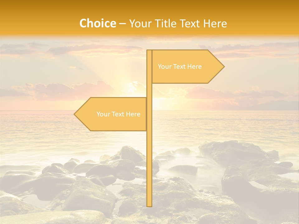 Cloud Outdoor Dawn PowerPoint Template