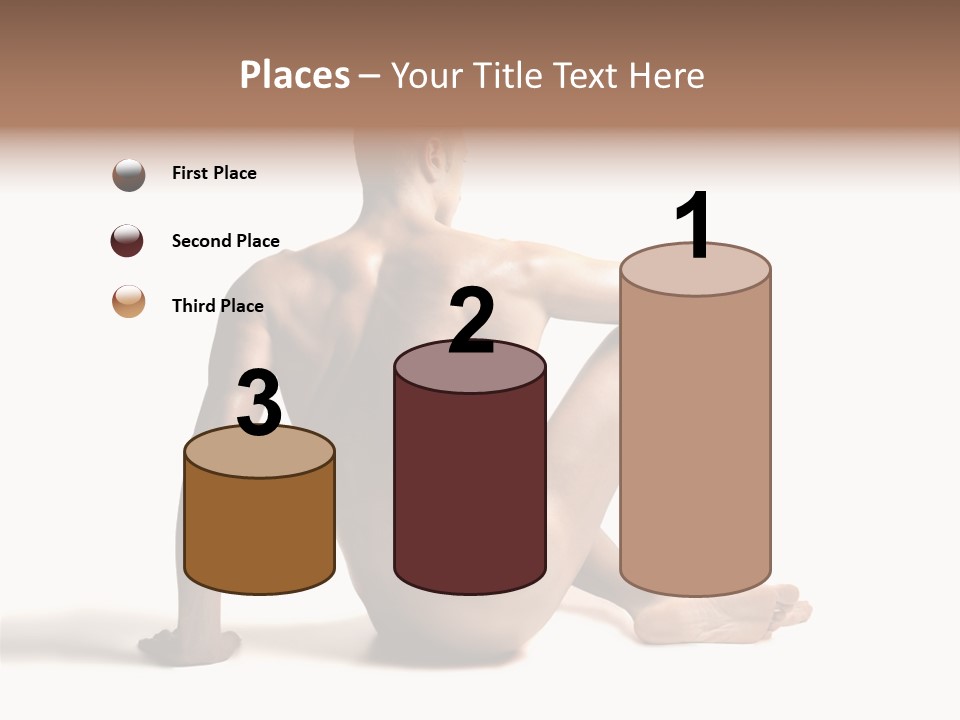 White Beauty Spine PowerPoint Template