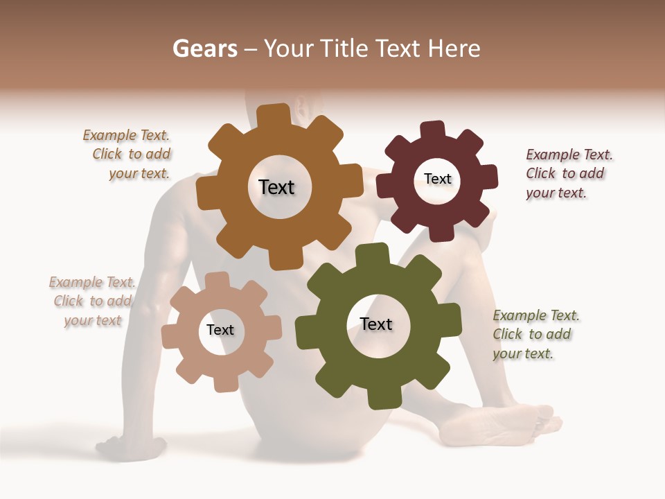 White Beauty Spine PowerPoint Template