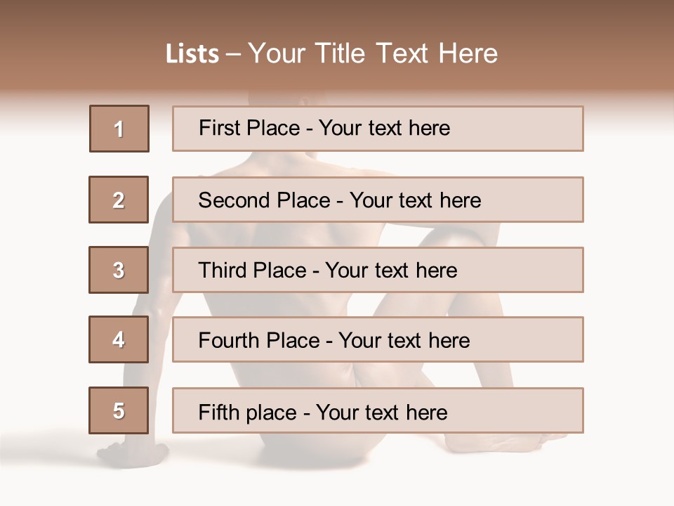 White Beauty Spine PowerPoint Template