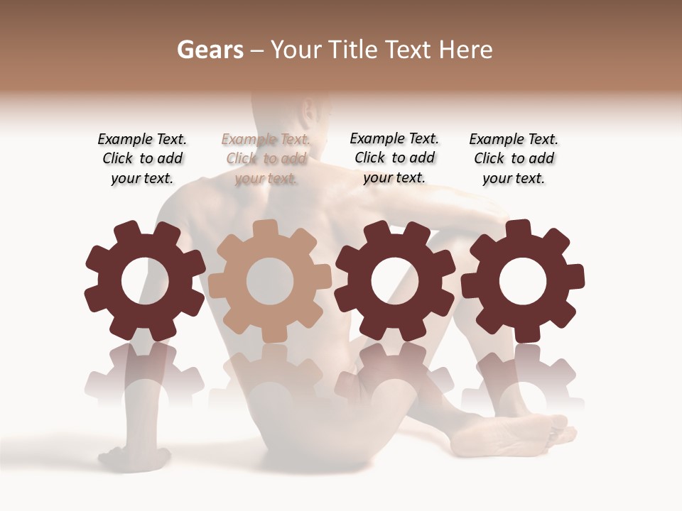 White Beauty Spine PowerPoint Template