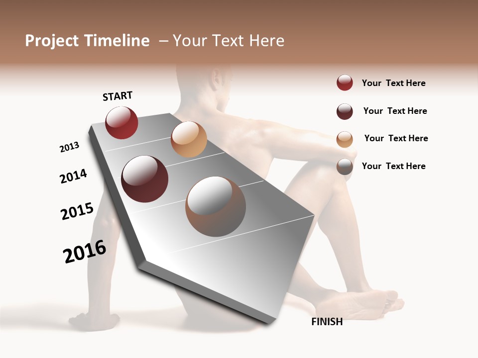 White Beauty Spine PowerPoint Template