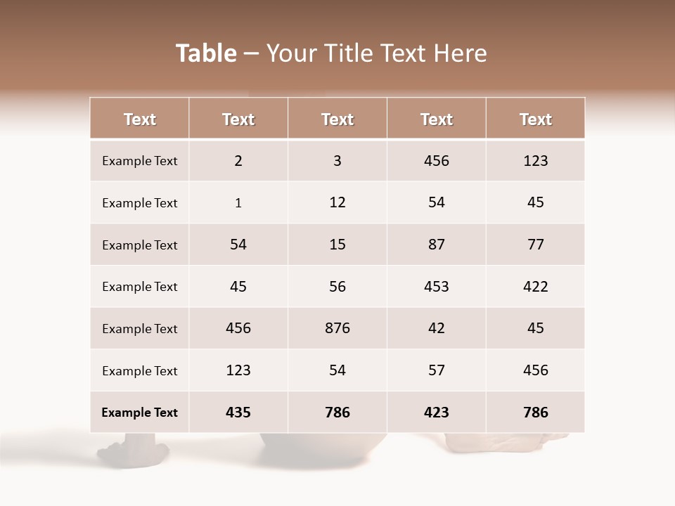 White Beauty Spine PowerPoint Template
