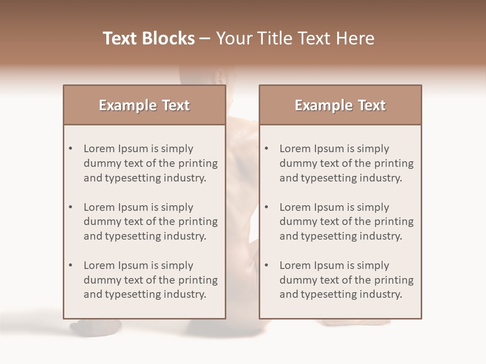 White Beauty Spine PowerPoint Template