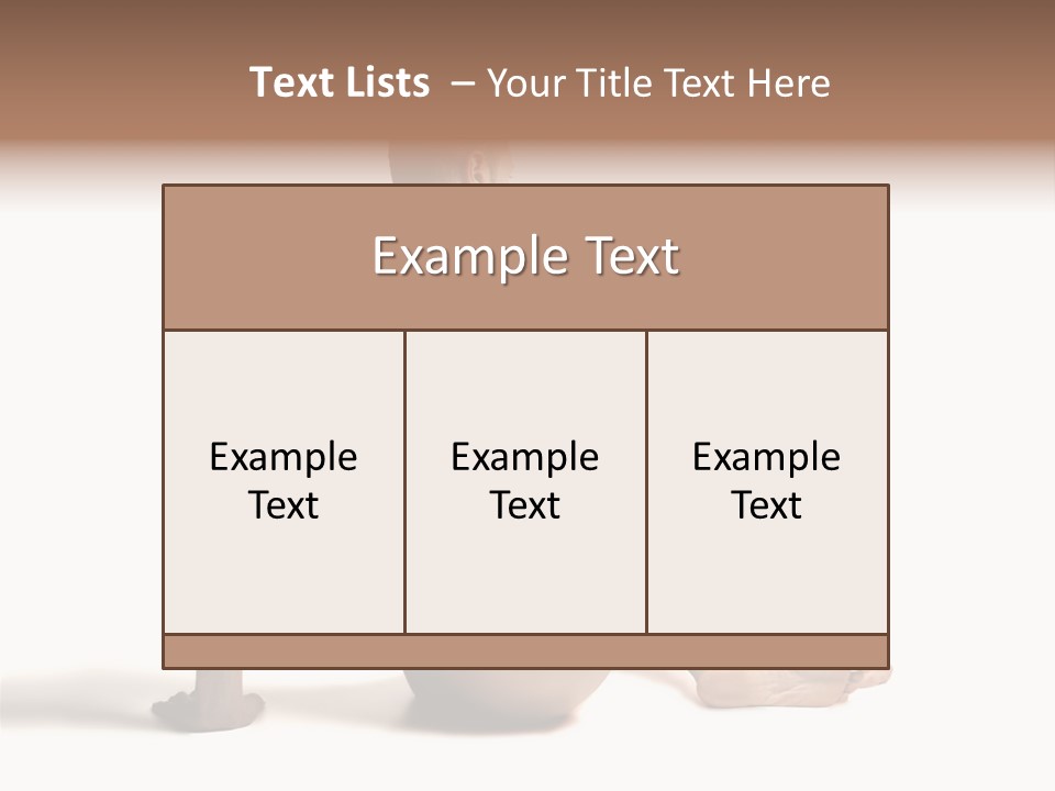 White Beauty Spine PowerPoint Template