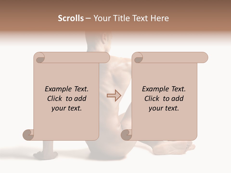 White Beauty Spine PowerPoint Template
