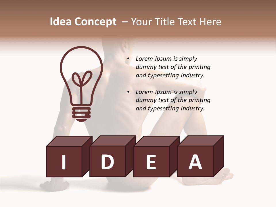 White Beauty Spine PowerPoint Template