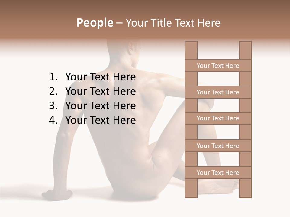White Beauty Spine PowerPoint Template