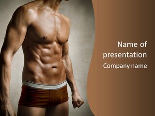 Man Pant Handsome PowerPoint Template