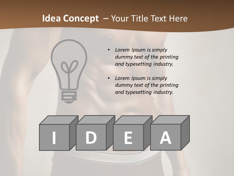 Man Pant Handsome PowerPoint Template