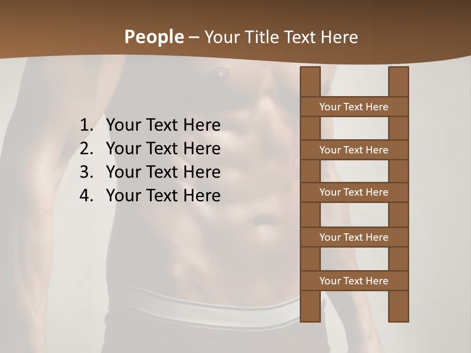 Man Pant Handsome PowerPoint Template