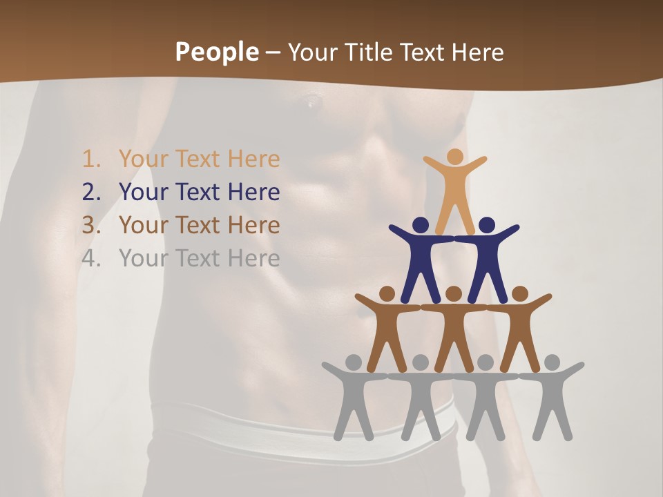 Man Pant Handsome PowerPoint Template