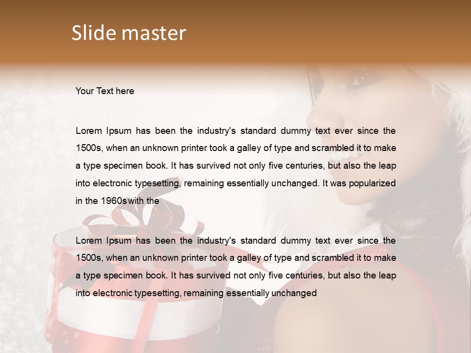 Smile Gift Cheerful PowerPoint Template