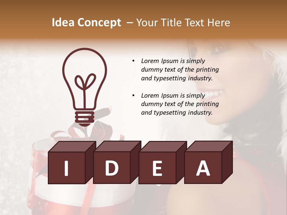 Smile Gift Cheerful PowerPoint Template