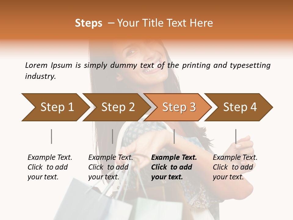 Background Hat Female PowerPoint Template