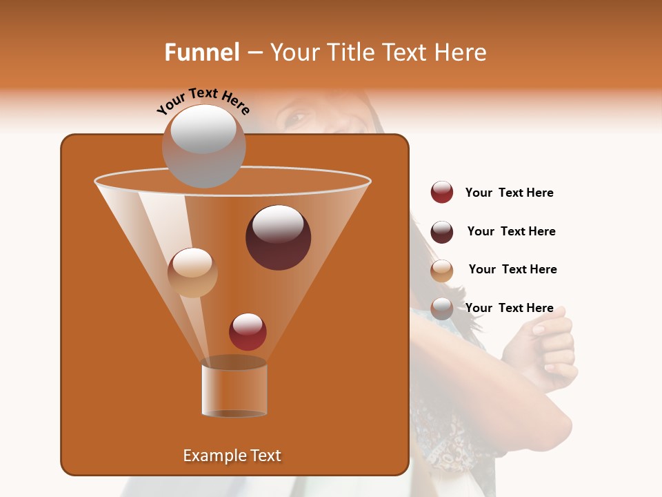 Background Hat Female PowerPoint Template