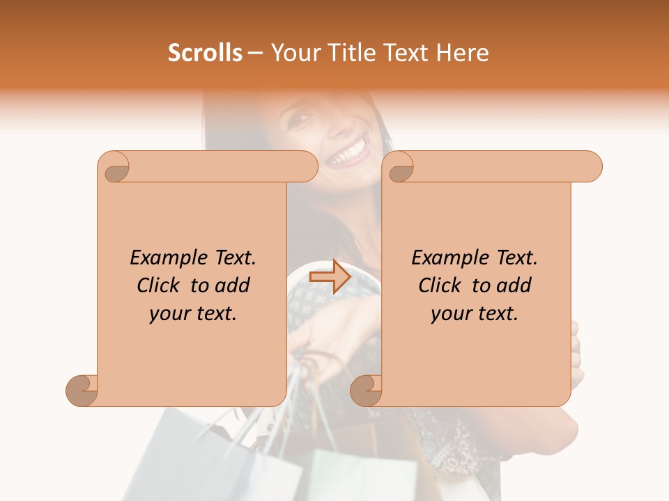 Background Hat Female PowerPoint Template