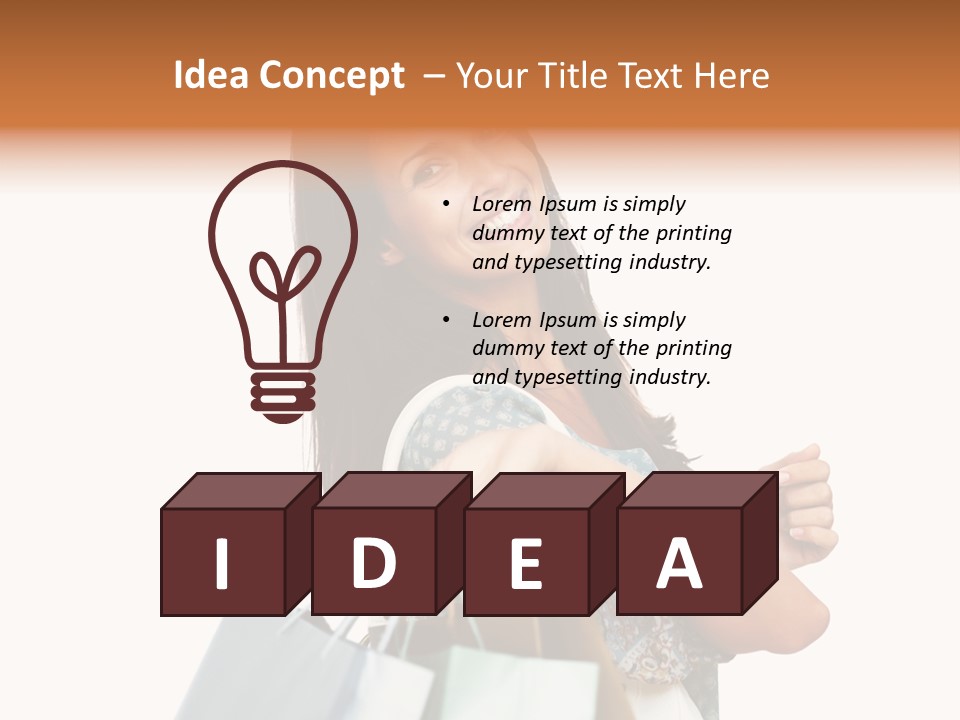 Background Hat Female PowerPoint Template