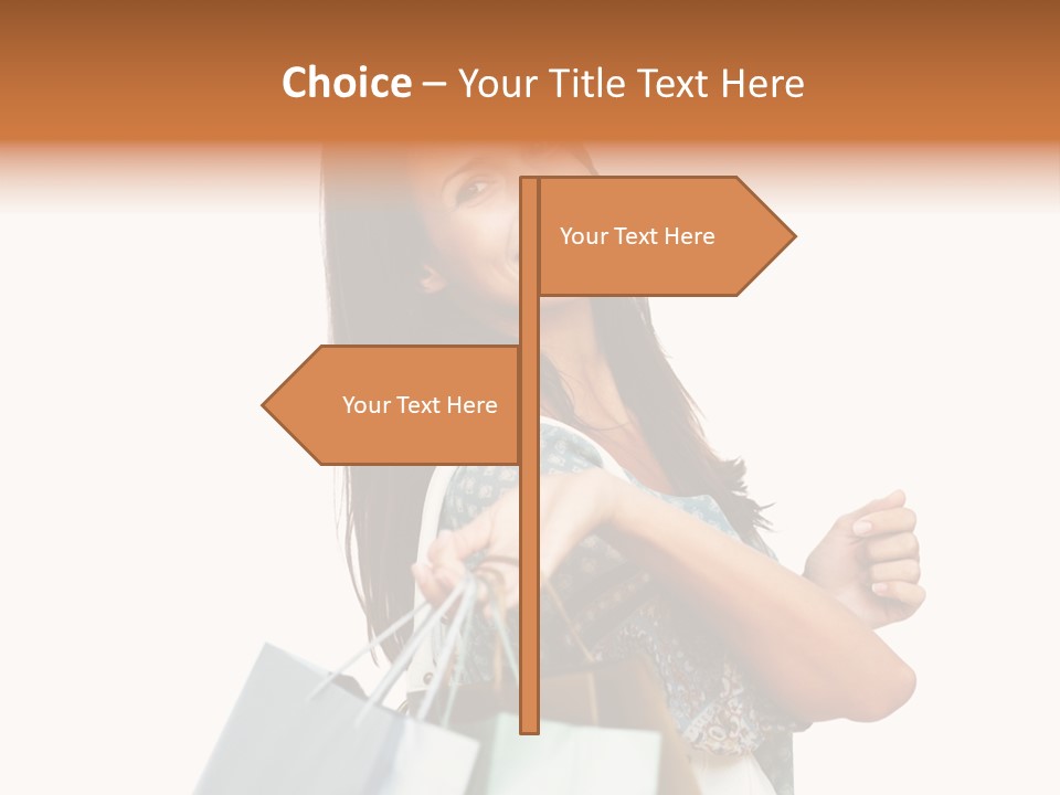 Background Hat Female PowerPoint Template