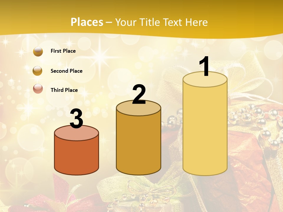 Box Gift Decoration PowerPoint Template