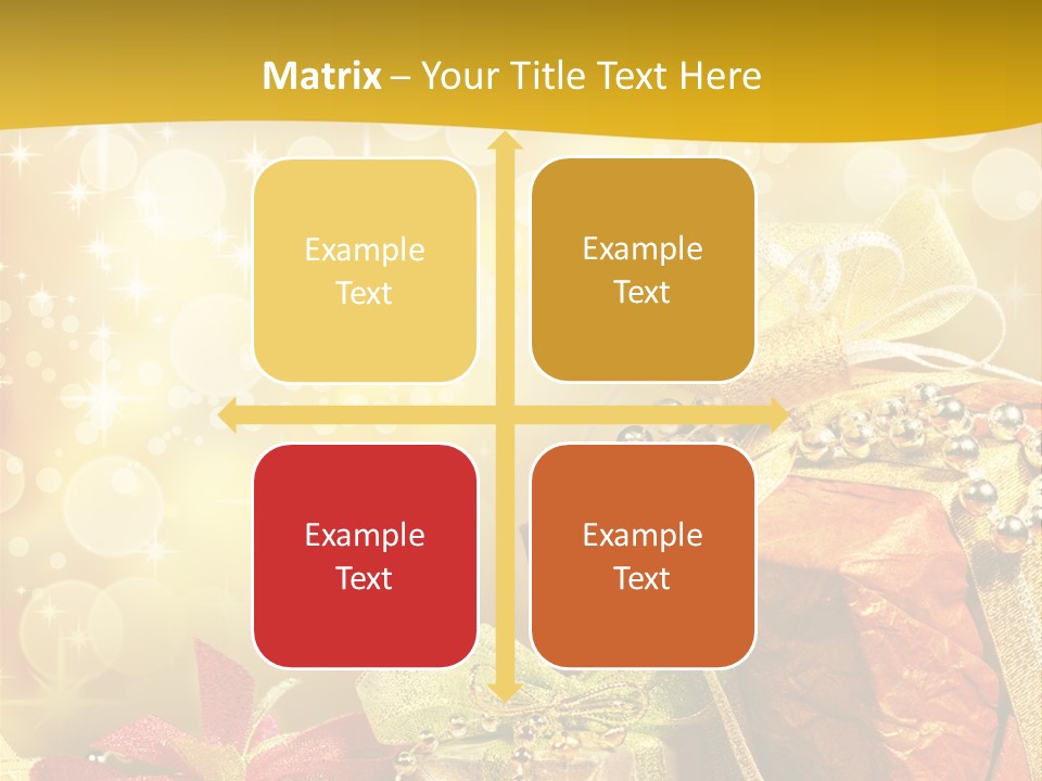 Box Gift Decoration PowerPoint Template