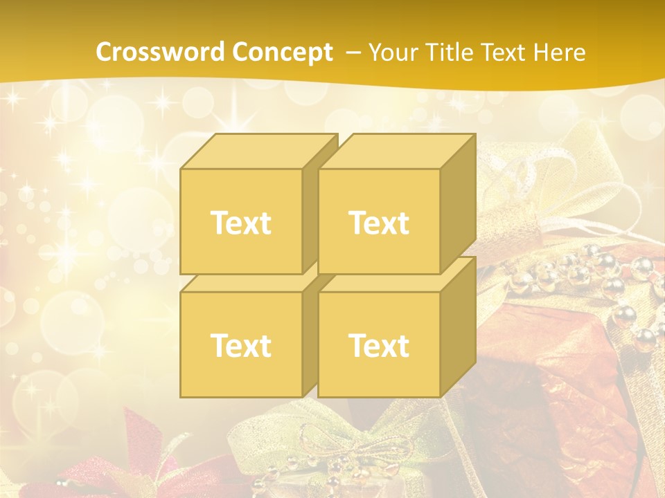 Box Gift Decoration PowerPoint Template