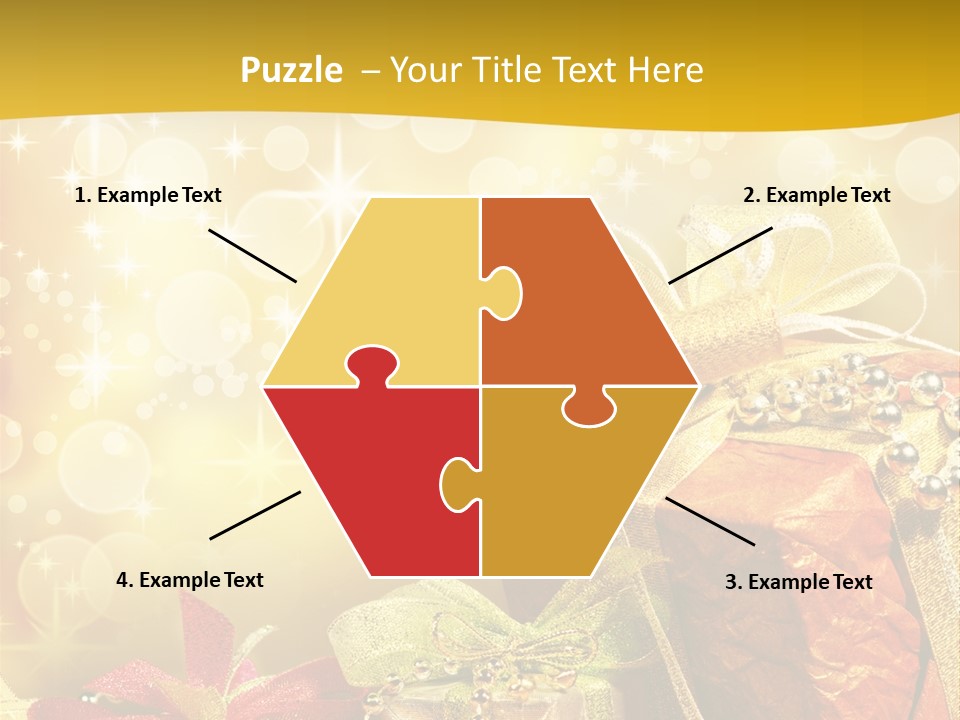 Box Gift Decoration PowerPoint Template