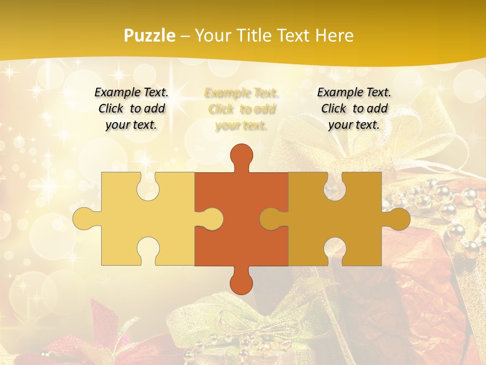 Box Gift Decoration PowerPoint Template